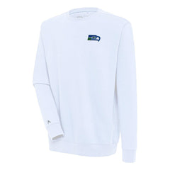 Seattle Seahawks Adult Throwback Logo Victory Pullover Sweatshirt - White outlet