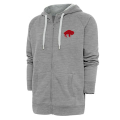 Buffalo Bills Adult Throwback Logo Victory Full-Zip Hoodie - Heather Gray online