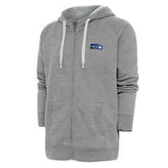 Seattle Seahawks Adult Throwback Logo Victory Full-Zip Hoodie - Heather Gray outlet