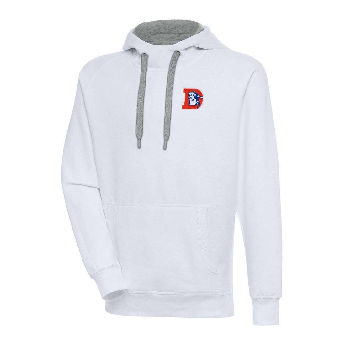 Denver Broncos Adult Throwback Logo Victory Pullover Hoodie - White online