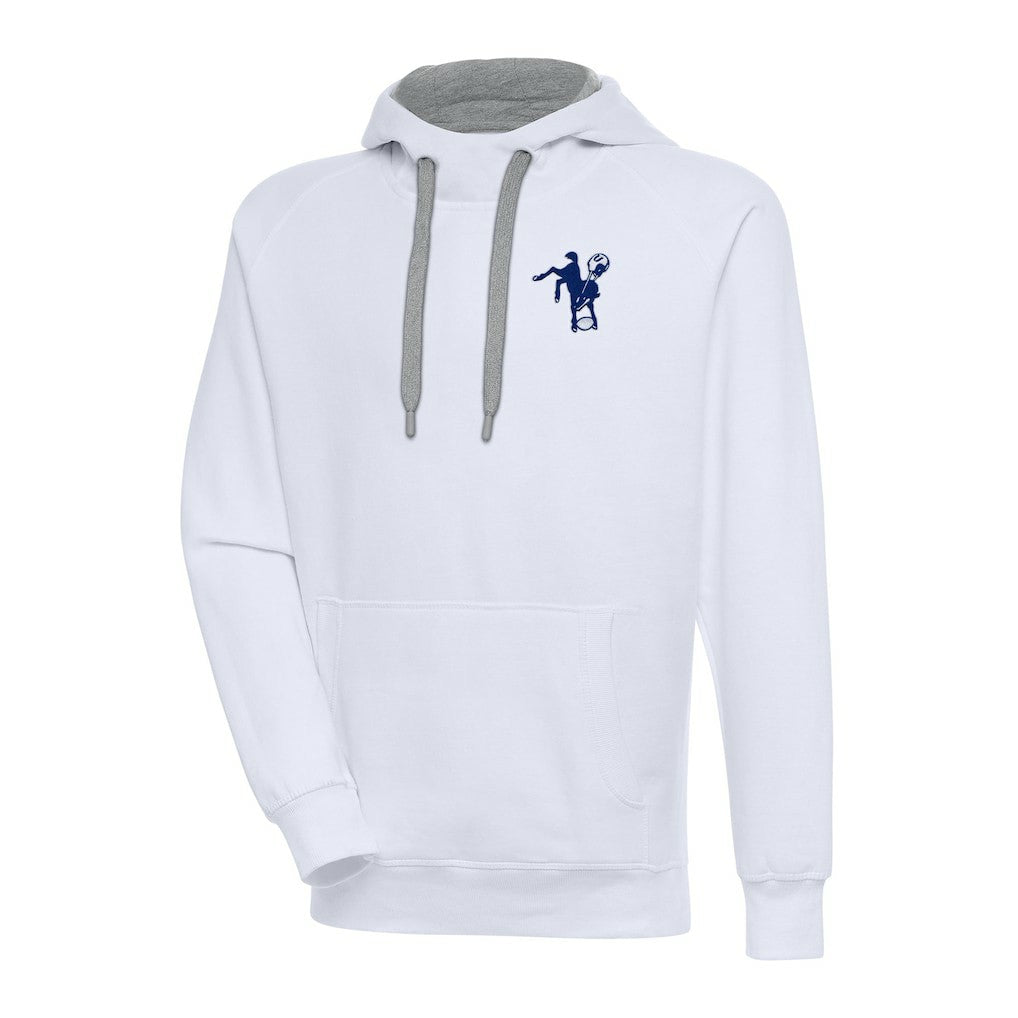 Indianapolis Colts Adult Throwback Logo Victory Pullover Hoodie - White on sale