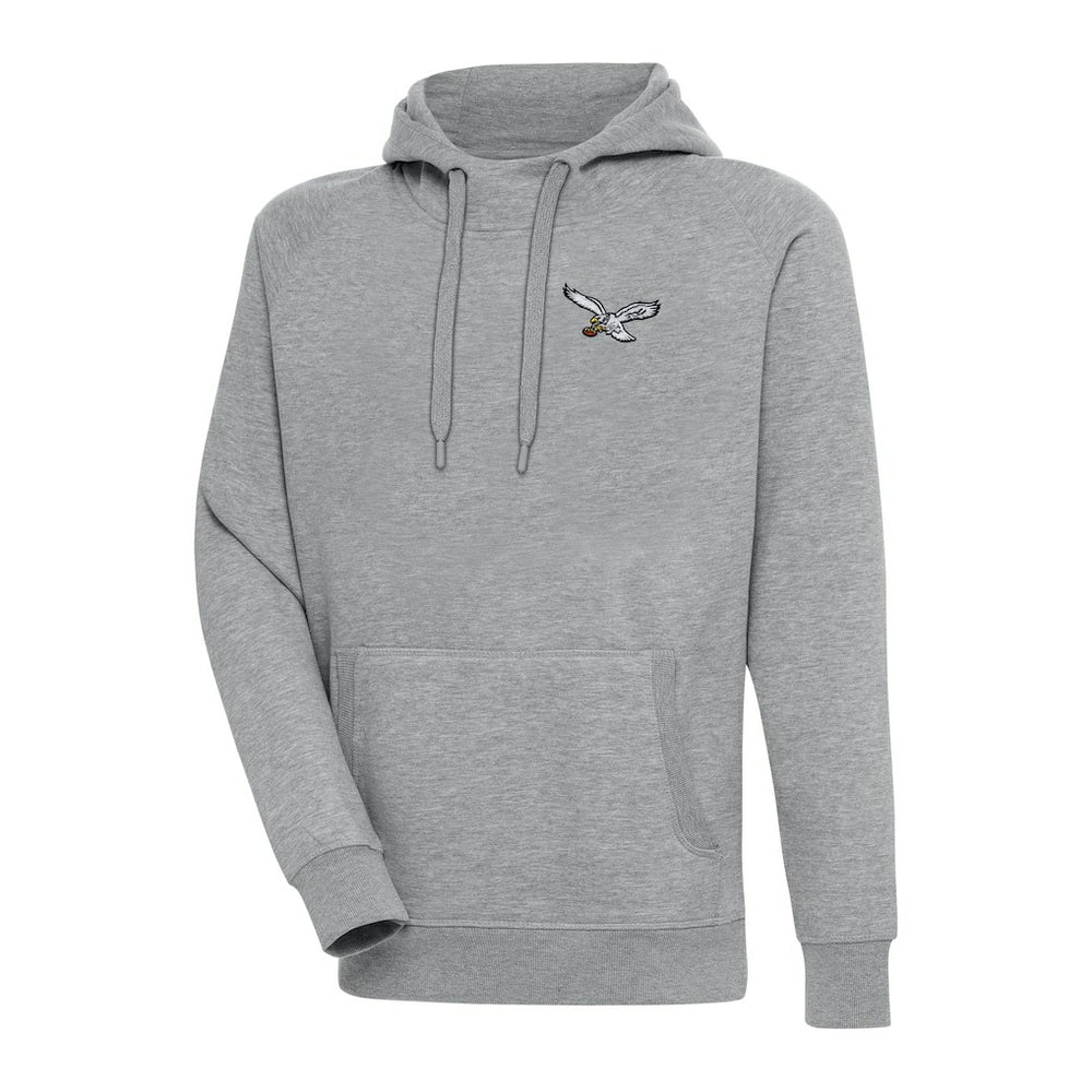 Philadelphia Eagles Adult Throwback Logo Victory Pullover Hoodie - Heather Gray for sale