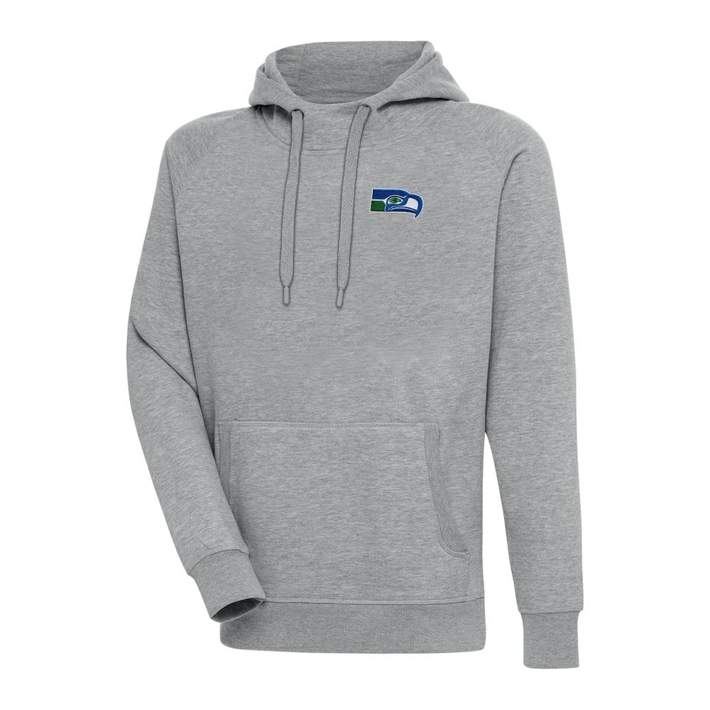 Seattle Seahawks Adult Throwback Logo Victory Pullover Hoodie - Heather Gray for sale