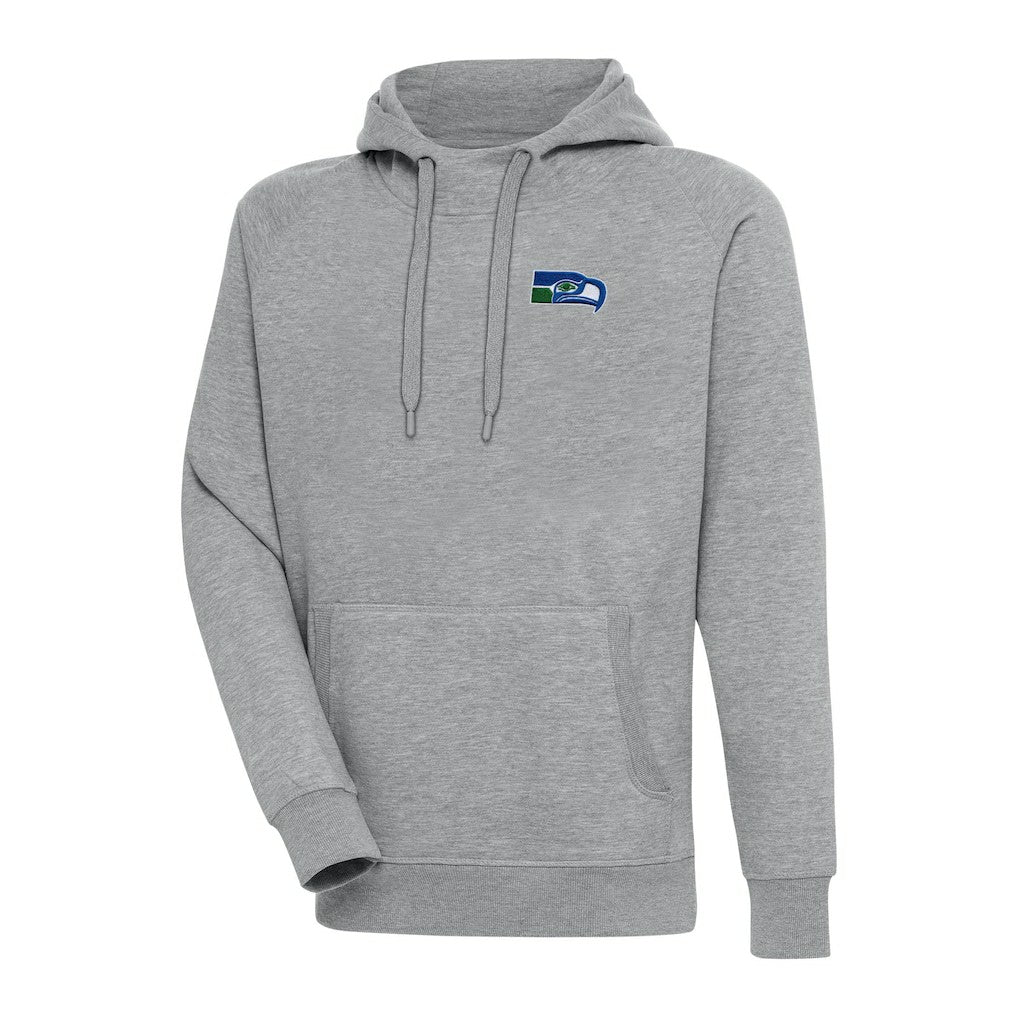 Seattle Seahawks Adult Throwback Logo Victory Pullover Hoodie - Heather Gray for sale