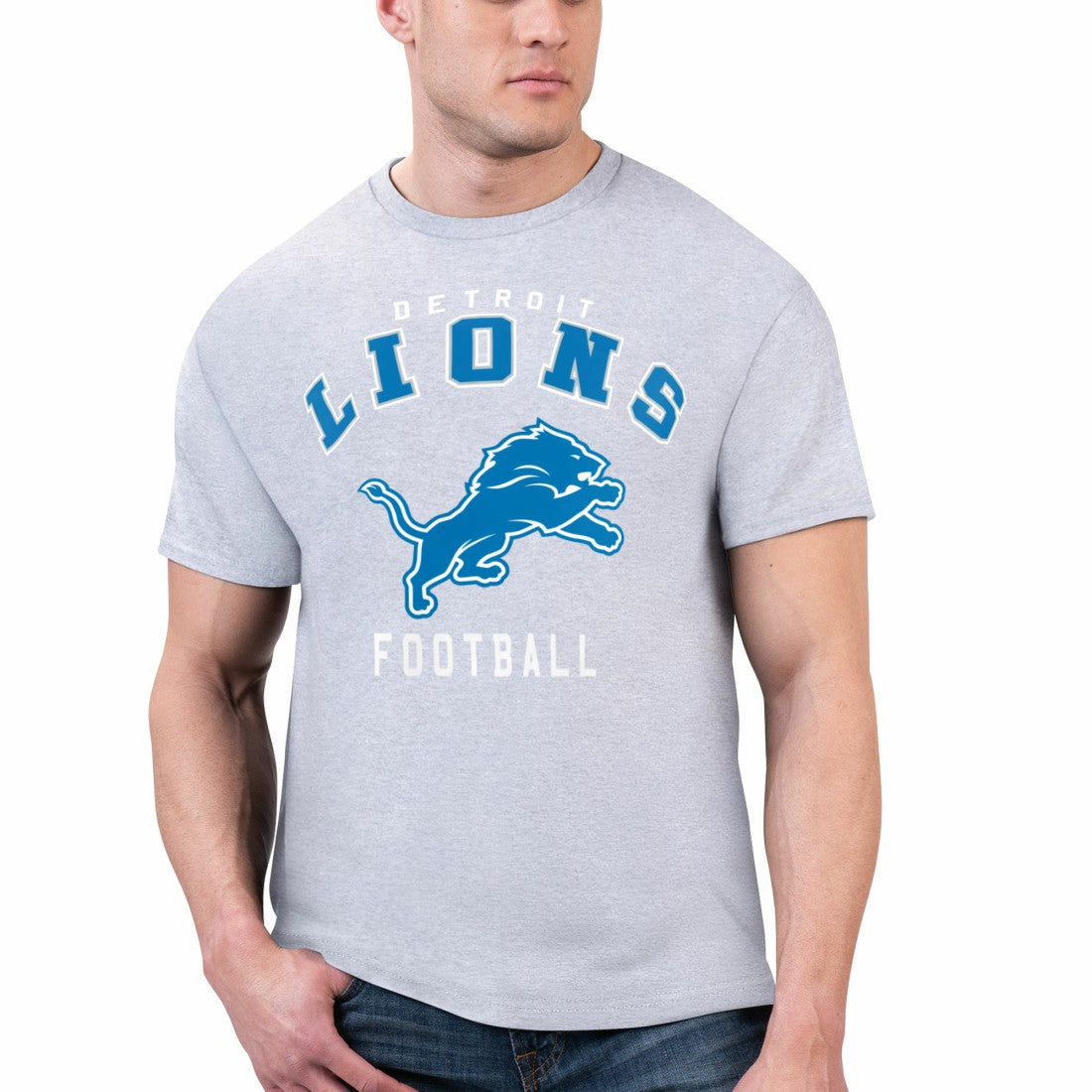 Detroit Lions Starter Logo Graphic T-Shirt - Gray outlet