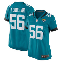 Yasir Abdullah Jacksonville Jaguars Women's Team Game Jersey - Teal | Nike discount