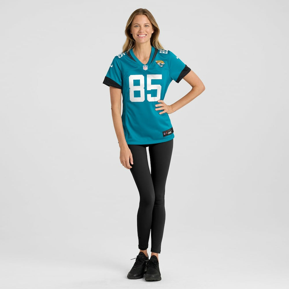 Brenton Strange Jacksonville Jaguars Women's Team Game Jersey - Teal | Nike online