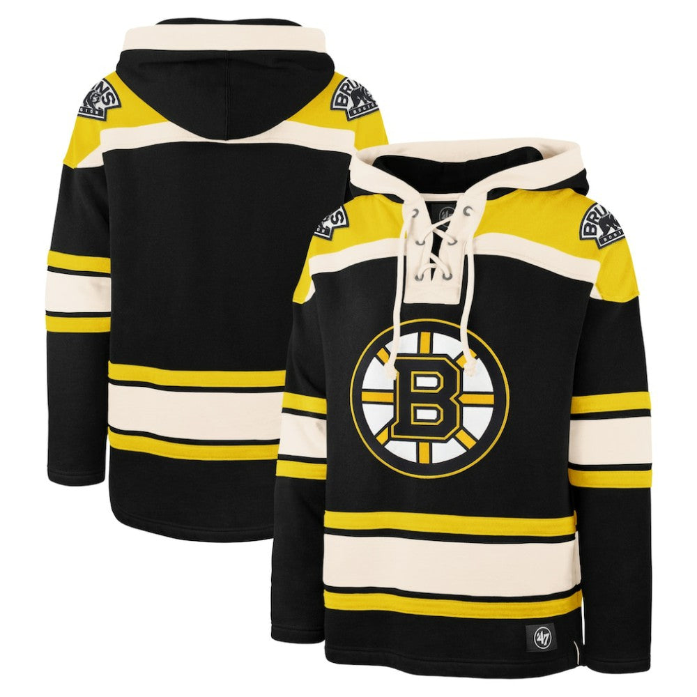 Boston Bruins '47 Big & Tall Superior Lacer Pullover Hoodie Black