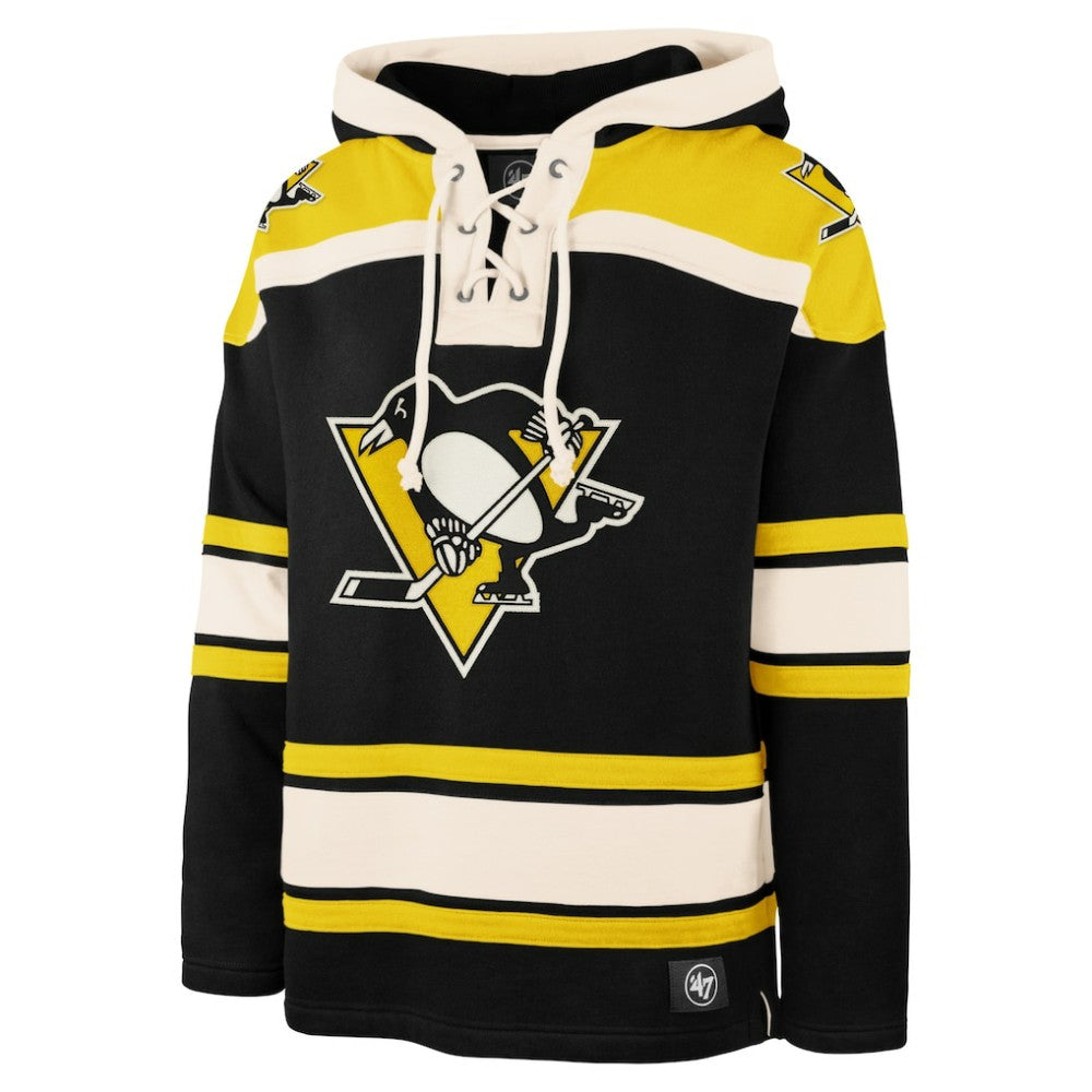 Pittsburgh Penguins '47 Big & Tall Superior Lacer Pullover Hoodie Black