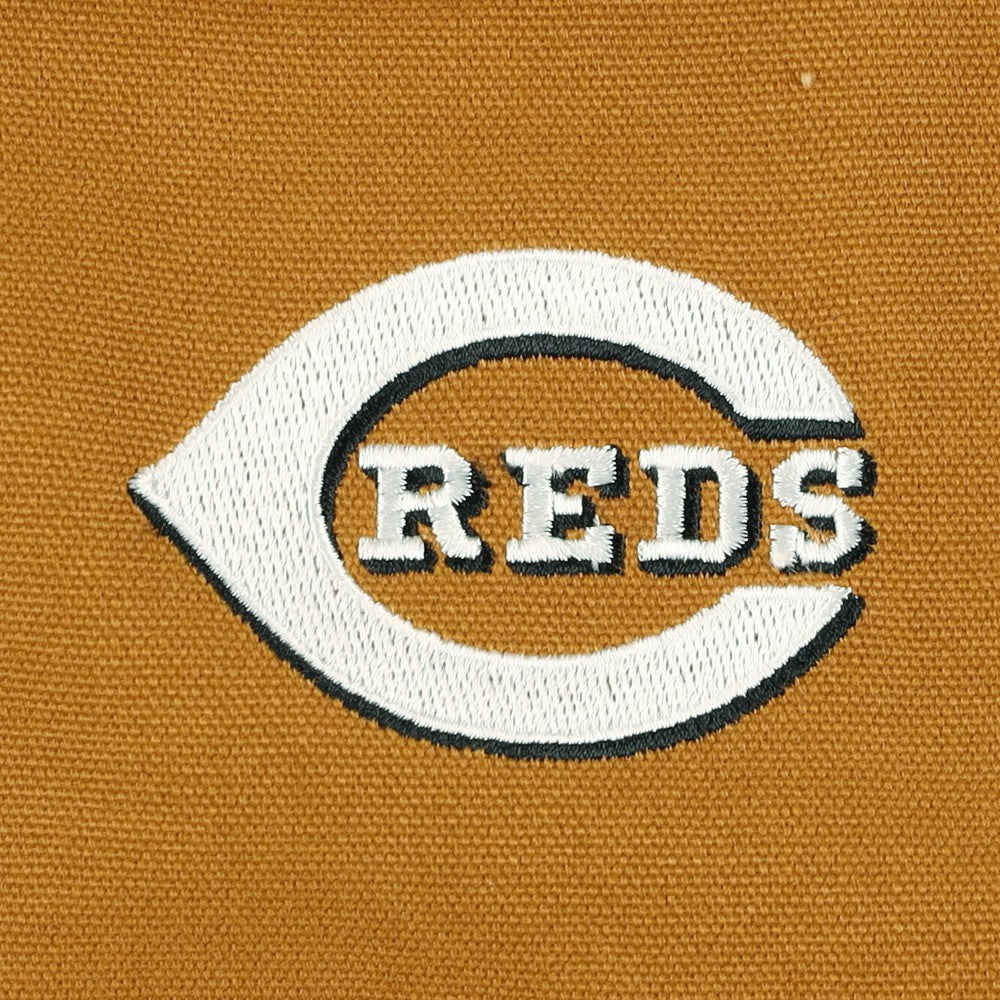 Cincinnati Reds Dunbrooke Dakota Work Full-Zip Hoodie Jacket - Brown