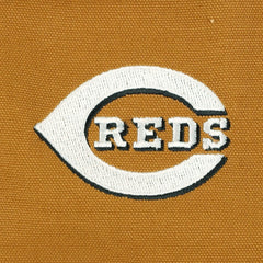 Cincinnati Reds Dunbrooke Dakota Work Full-Zip Hoodie Jacket - Brown