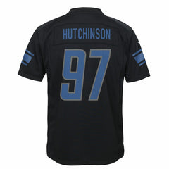 Aidan Hutchinson Detroit Lions Youth Game Jersey - Black | Nike discount