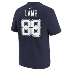 CeeDee Lamb Dallas Cowboys Preschool Player Name & Number T-Shirt - Navy | Nike on sale