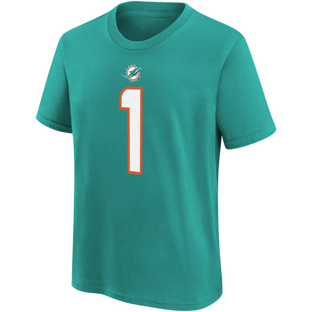 Tua Tagovailoa Miami Dolphins Youth Player Name & Number T-Shirt - Aqua | Nike on sale