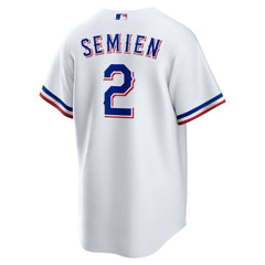 Marcus Semien Texas Rangers Youth Home Replica Player Jersey - White | Nike