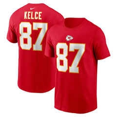 Travis Kelce Kansas City Chiefs Player Name & Number T-Shirt - Red | Nike on sale