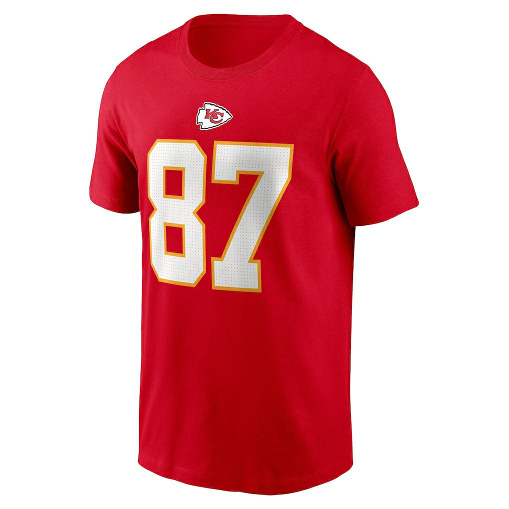 Travis Kelce Kansas City Chiefs Player Name & Number T-Shirt - Red | Nike on sale