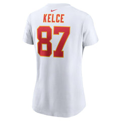 Travis Kelce Kansas City Chiefs Women's Player Name & Number T-Shirt - White | Nike on sale