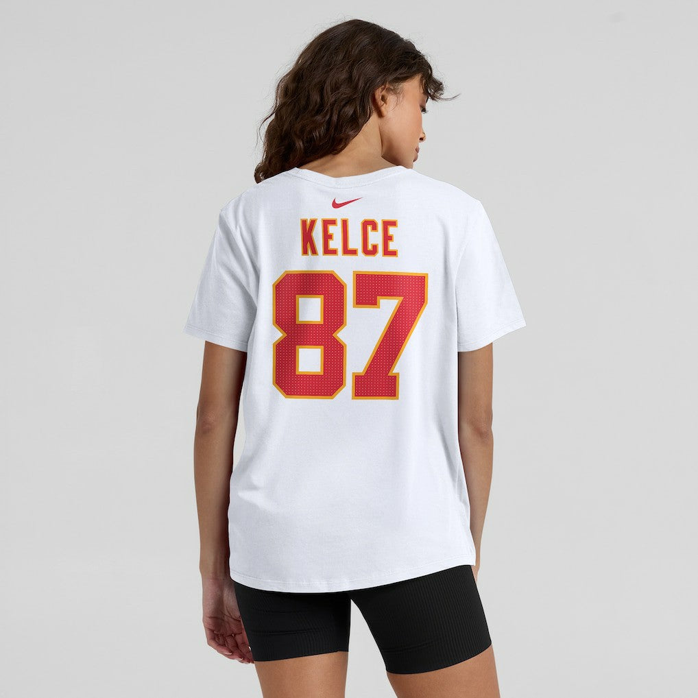 Travis Kelce Kansas City Chiefs Women's Player Name & Number T-Shirt - White | Nike on sale