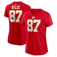 Travis Kelce Kansas City Chiefs Women's Player Name & Number T-Shirt - Red | Nike cheap