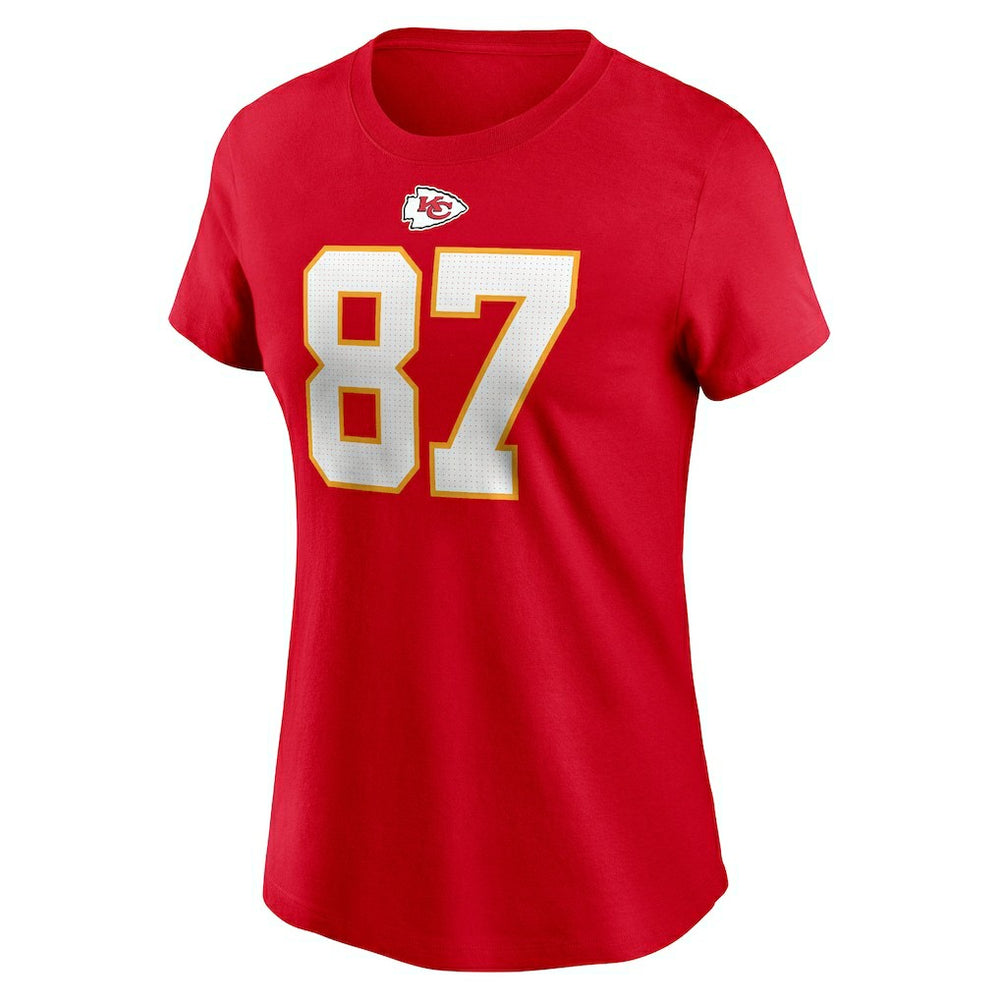 Travis Kelce Kansas City Chiefs Women's Player Name & Number T-Shirt - Red | Nike cheap