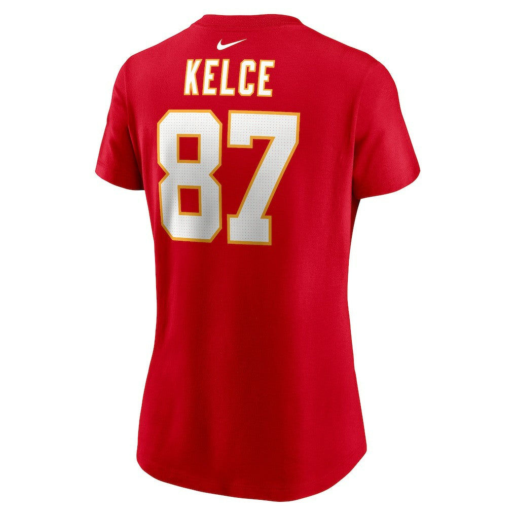 Travis Kelce Kansas City Chiefs Women's Player Name & Number T-Shirt - Red | Nike cheap
