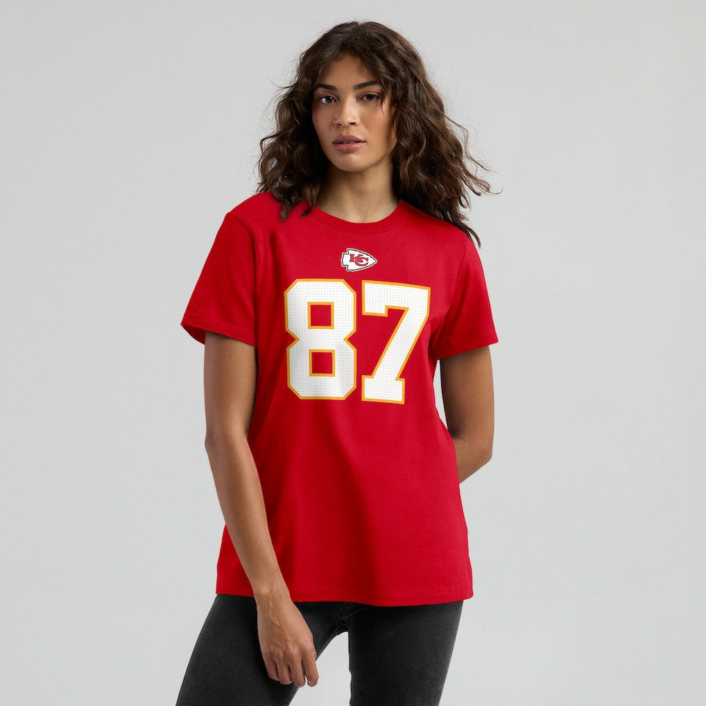 Travis Kelce Kansas City Chiefs Women's Player Name & Number T-Shirt - Red | Nike cheap