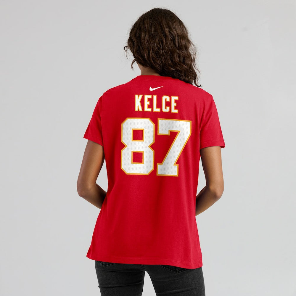Travis Kelce Kansas City Chiefs Women's Player Name & Number T-Shirt - Red | Nike cheap