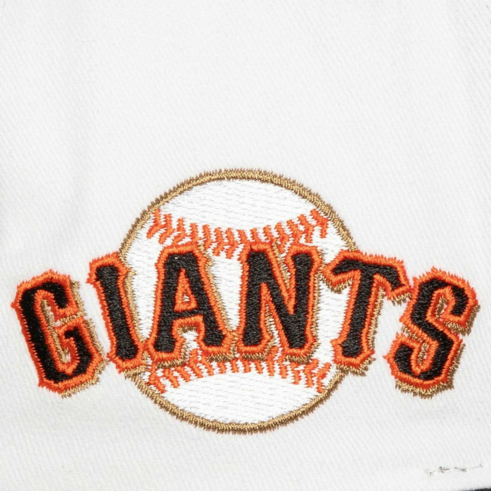San Francisco Giants Cooperstown Collection Tail Sweep Pro Snapback Hat - White | Mitchell & Ness