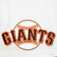San Francisco Giants Cooperstown Collection Tail Sweep Pro Snapback Hat - White | Mitchell & Ness