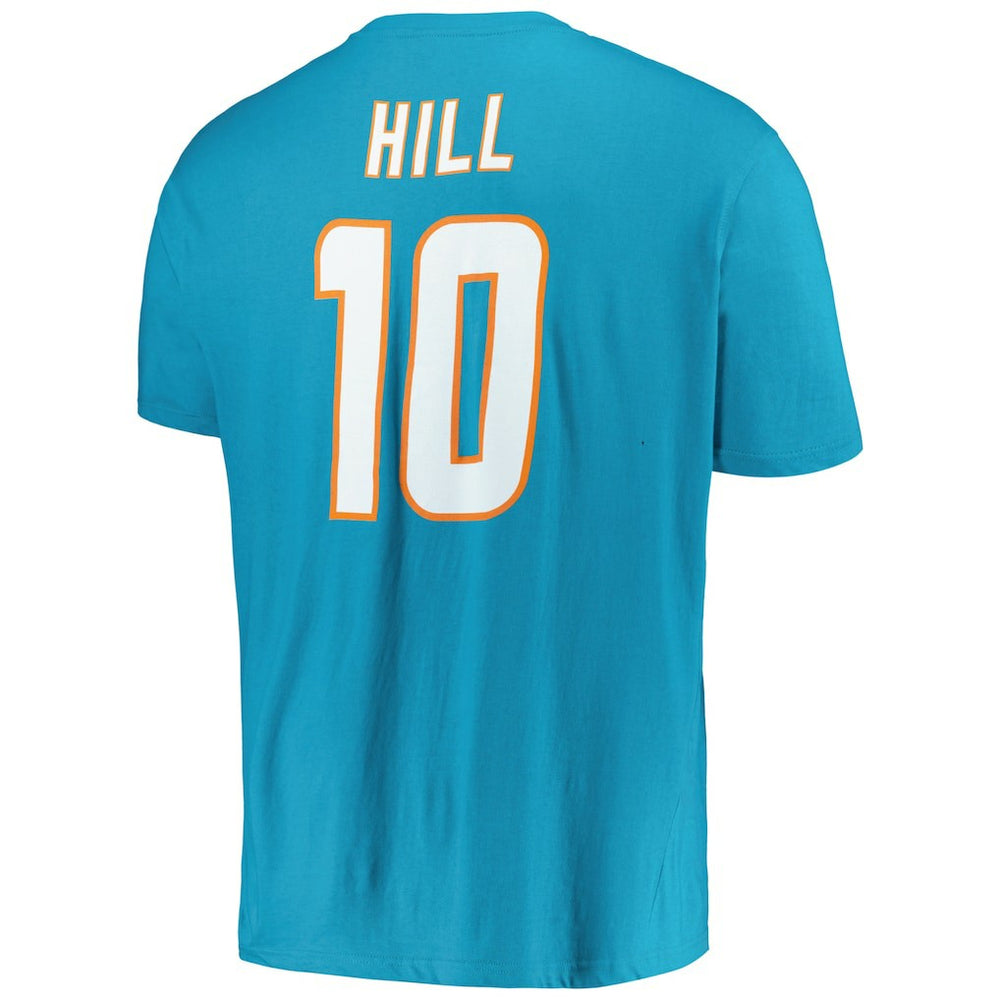 Tyreek Hill Miami Dolphins Big & Tall Player Name & Number T-Shirt - Aqua discount