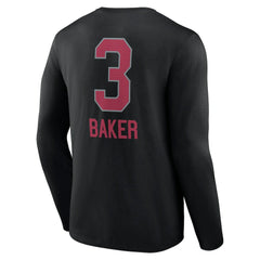 Budda Baker Arizona Cardinals Team Wordmark Player Name & Number Long Sleeve T-Shirt - Black cheap