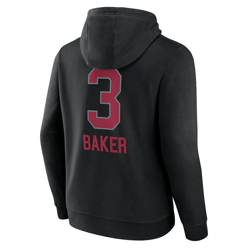 Budda Baker Arizona Cardinals Team Wordmark Player Name & Number Pullover Hoodie - Black for sale