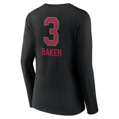 Budda Baker Arizona Cardinals Women's Team Wordmark Player Name & Number Long Sleeve V-Neck T-Shirt - Black online