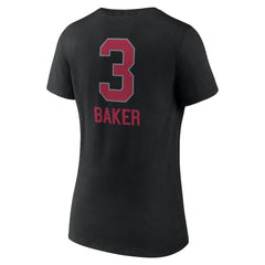 Budda Baker Arizona Cardinals Women's Team Wordmark Player Name & Number V-Neck T-Shirt - Black on sale
