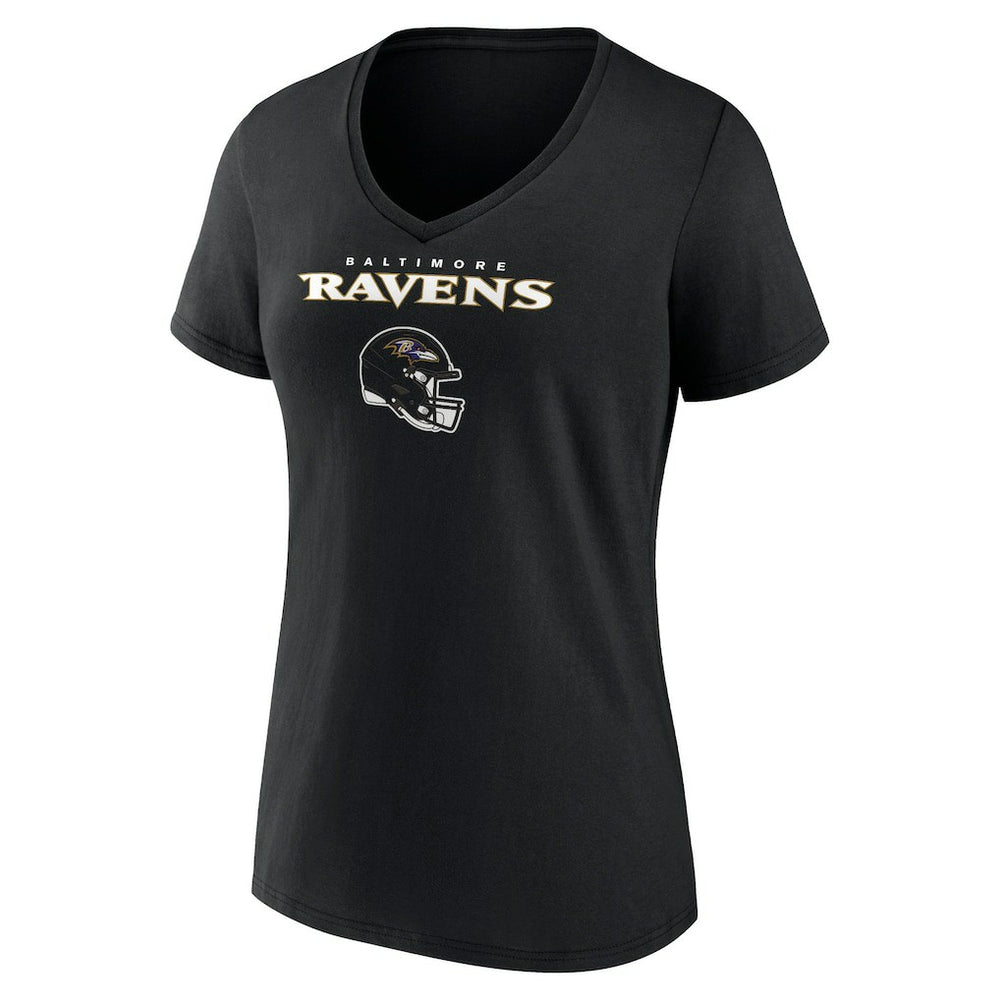 Zay Flowers Baltimore Ravens Women's Team Wordmark Player Name & Number V-Neck T-Shirt - Black for sale