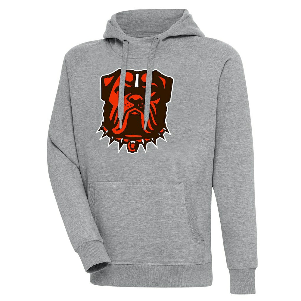 Cleveland Browns Antigua Victory Pullover Hoodie - Heather Gray online