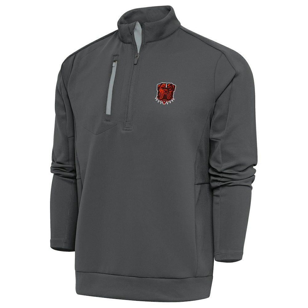 Cleveland Browns Antigua Generation Quarter-Zip Pullover Top - Pewter on sale