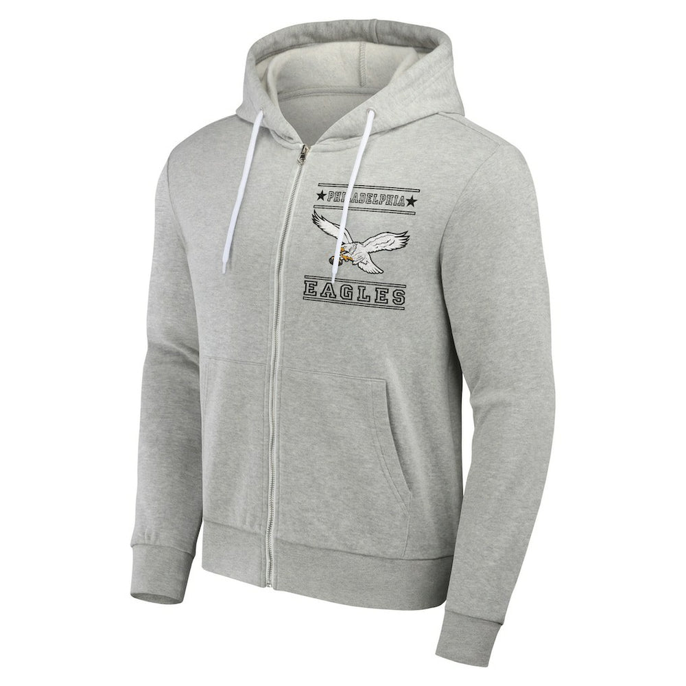 Philadelphia Eagles NFL x Darius Rucker Collection Full-Zip Hoodie - Gray for sale