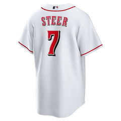 Spencer Steer Cincinnati Reds Home Replica Jersey - White | Nike