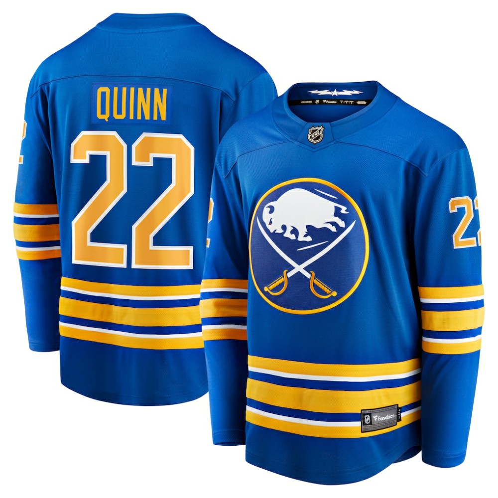 Jack Quinn Buffalo Sabres Fanatics Home Breakaway Jersey Royal