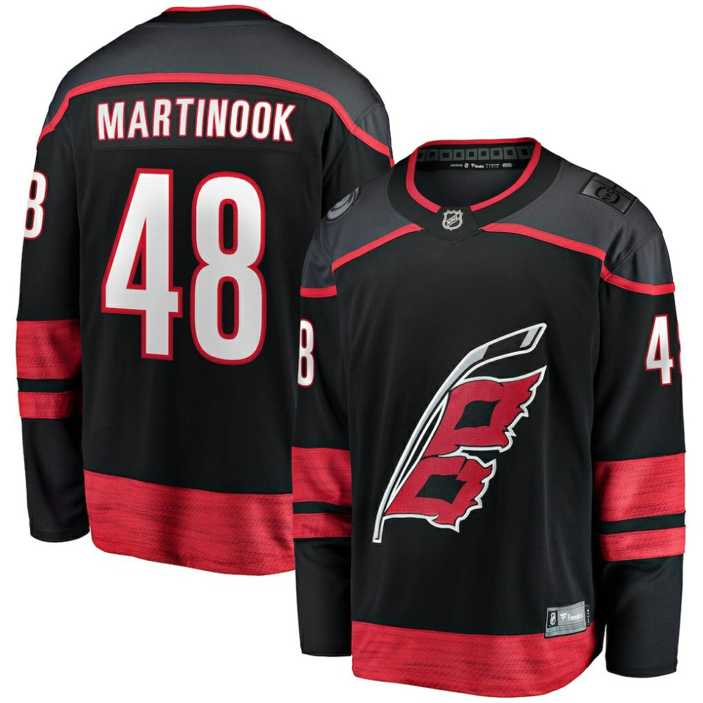 Jordan Martinook Carolina Hurricanes Fanatics Home Breakaway Jersey Black
