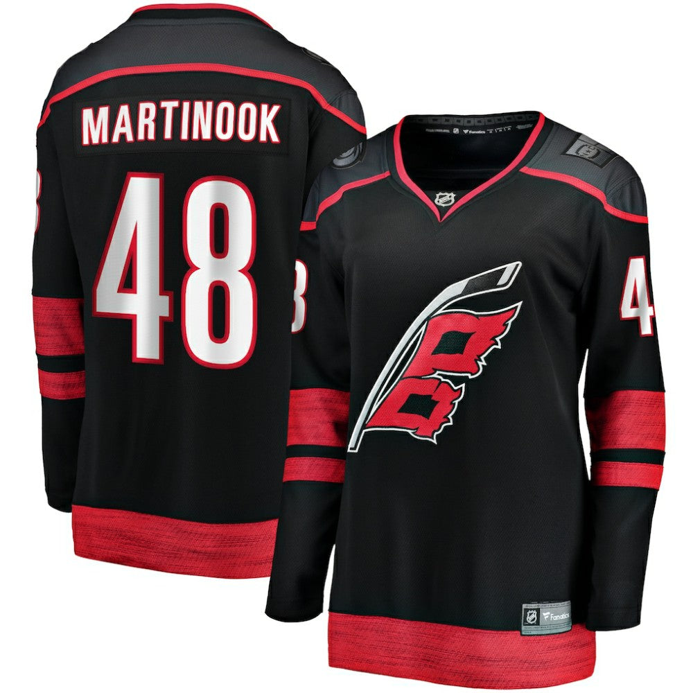 Jordan Martinook Carolina Hurricanes Fanatics Women's Home Breakaway Player Jersey Black