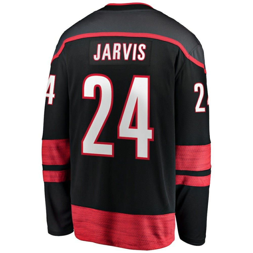 Seth Jarvis Carolina Hurricanes Fanatics Home Breakaway Jersey Black