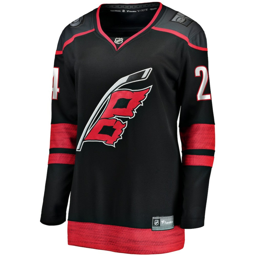 Seth Jarvis Carolina Hurricanes Fanatics Women's Home Breakaway Player Jersey Black
