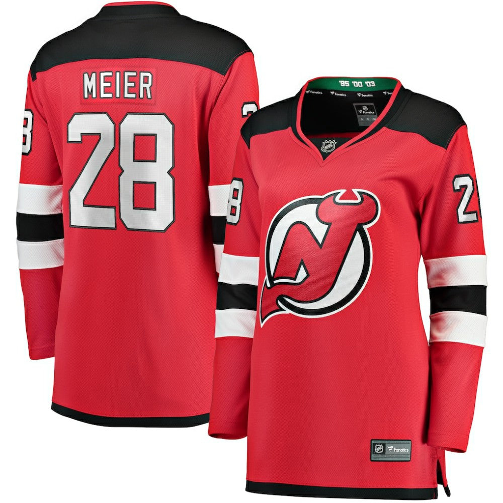Timo Meier New Jersey Devils Fanatics Women's Home Breakaway Player Jersey Red