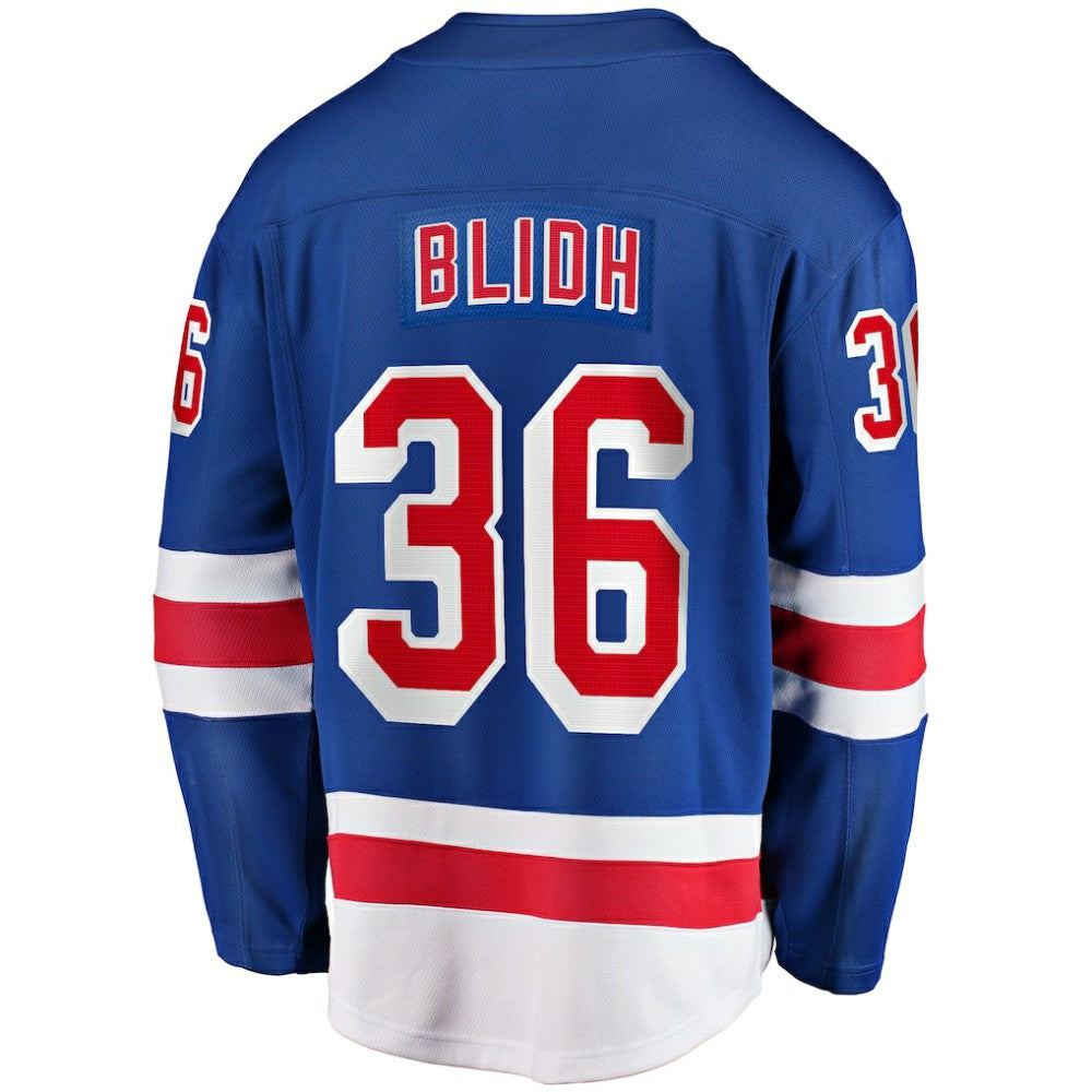 Anton Blidh New York Rangers Fanatics Home Breakaway Jersey Blue