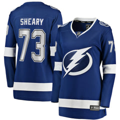 Conor Sheary Tampa Bay Lightning Fanatics Women's Home Breakaway Player Jersey Blue