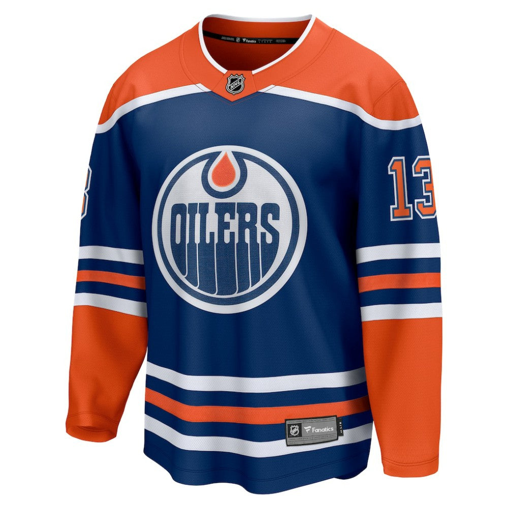 Mattias Janmark Edmonton Oilers Fanatics Home Breakaway Jersey Royal