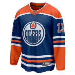 Mattias Janmark Edmonton Oilers Fanatics Home Breakaway Jersey Royal